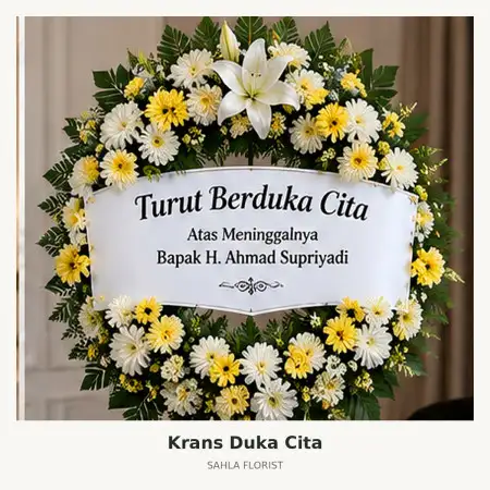 Krans Bunga Duka Karawang Barat